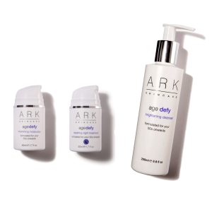 ARK Skincare Age Defy Day Night Moisturisers Dou and Age Defy Brightening Cleanser