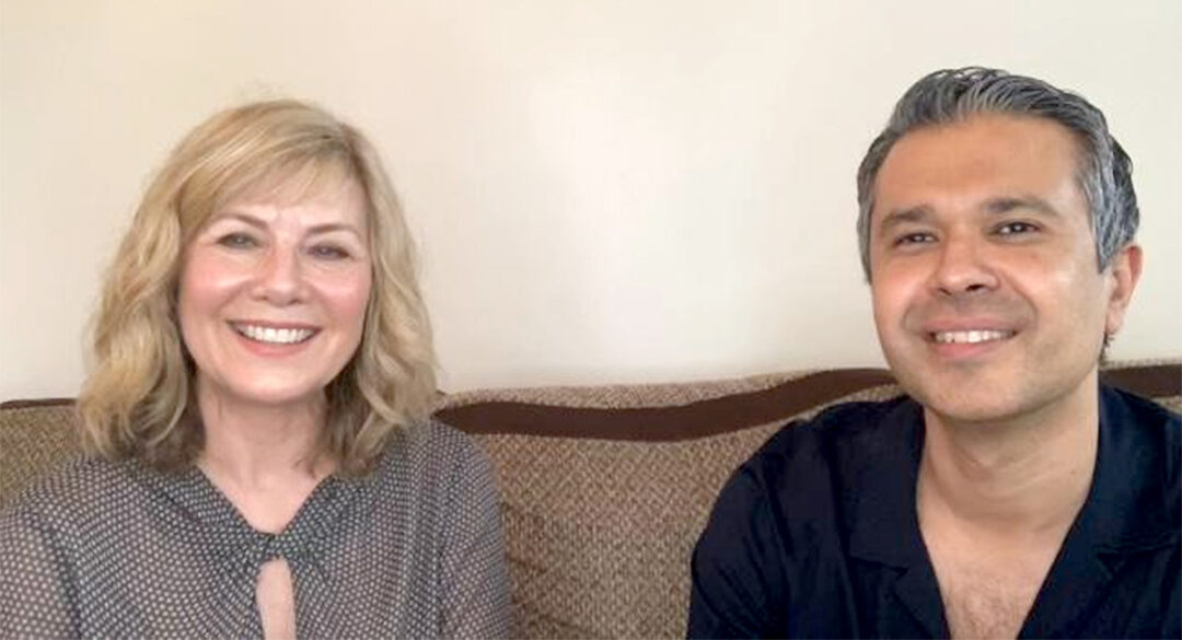 Glynis Barber and Aseen Malhotra