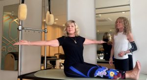 Glynis with Pilates posture