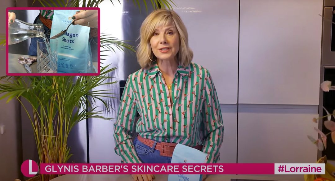 Glynis Skincare Secrets on ITV Lorraine With Collgen Shots