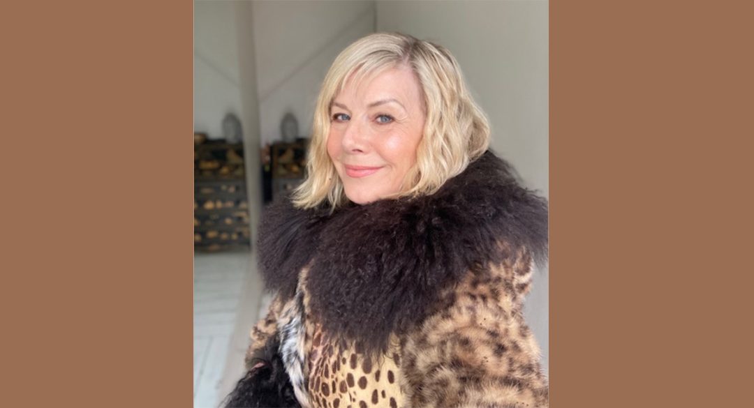 Glynis Wearing Furry Coat