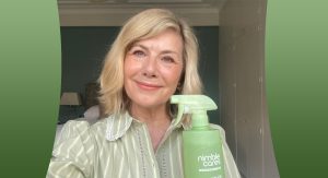 Glynis with Nimble Cares Bottle