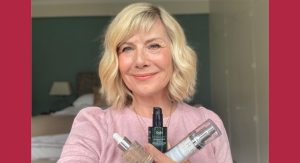 Glynis With Skincare Products