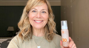 Glynis with Daily UV Face Mousse