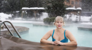 Lady in Heated Pool