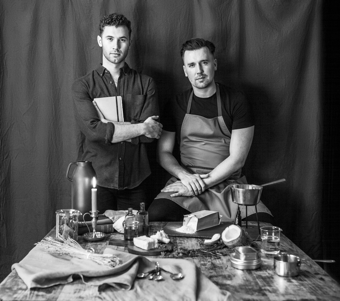 Men Cooking Black and White