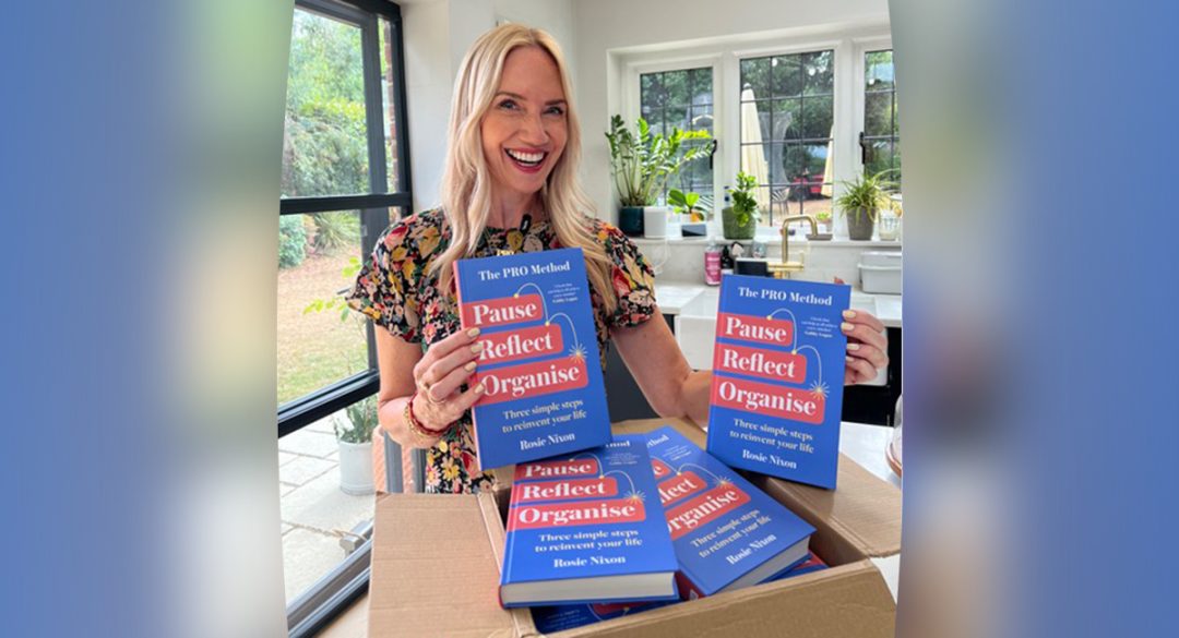 Rosie Nixon receiving delivery of " Pause Reflect Organise Book "Pause Reflect Organise"
