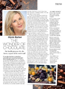Wonder of Chocolate article in Natural Health