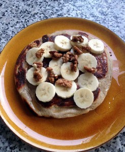 Banana and Walnut Pancake