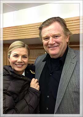 Glynis Barber and Brendan Gleeson